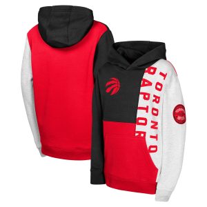 Toronto Premium Raptors Youth Black Splash Pullover Hoodie