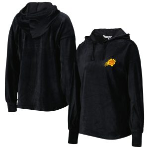 Touch Phoenix Suns Women's Black End Premium Line Velour Pullover Hoodie