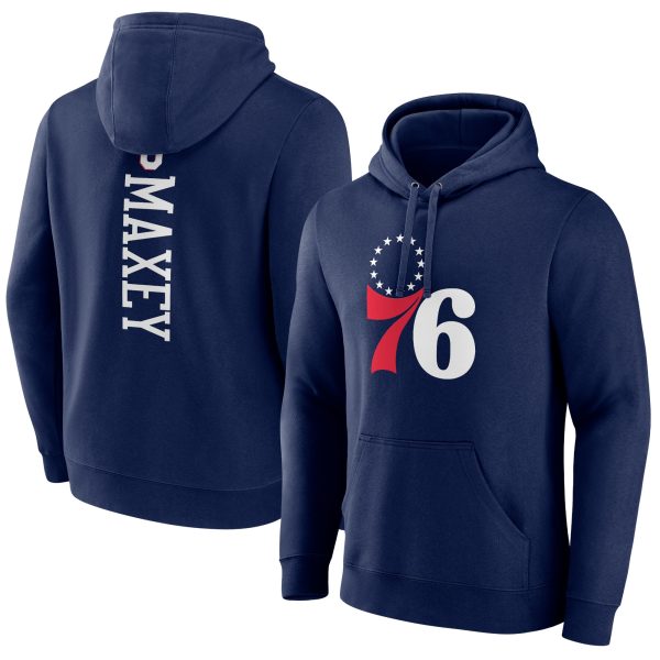 Tyrese Maxey Philadelphia 76ers Navy Playmaker Pullover Hoodie Elegant