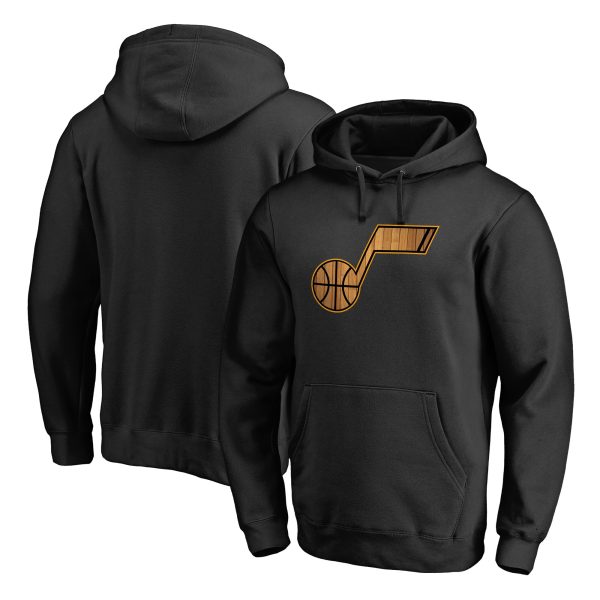 Utah Jazz Eye - catching Black Hardwood Pullover Hoodie