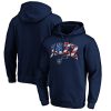 Utah Jazz Navy Banner Wave Pullover Fabulous Hoodie