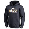 Utah Jazz Navy Wordmark Pullover Hoodie Unique