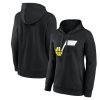 Utah Jazz Chic Women's Black Gradient Logo Pullover Hoodie