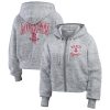 WEAR Elegant by Erin Andrews Houston Rockets Women's Heather Gray Speckled Radiator Full Zip Hoodie