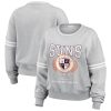 WEAR by Erin Andrews Phoenix Suns Women's Heather Premium Gray French Terry Pullover Sweatshirt
